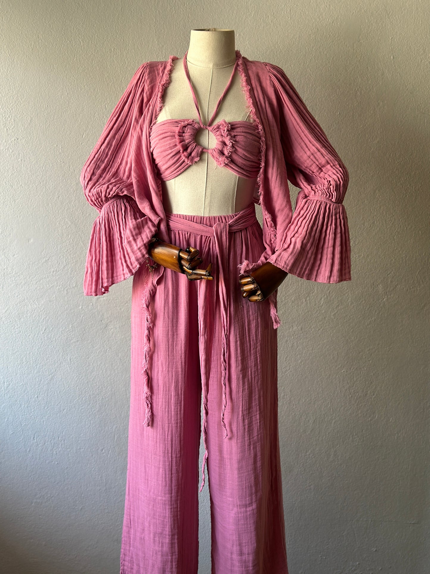 Riva Özel Tasarım 3’lü Takım - Pembe