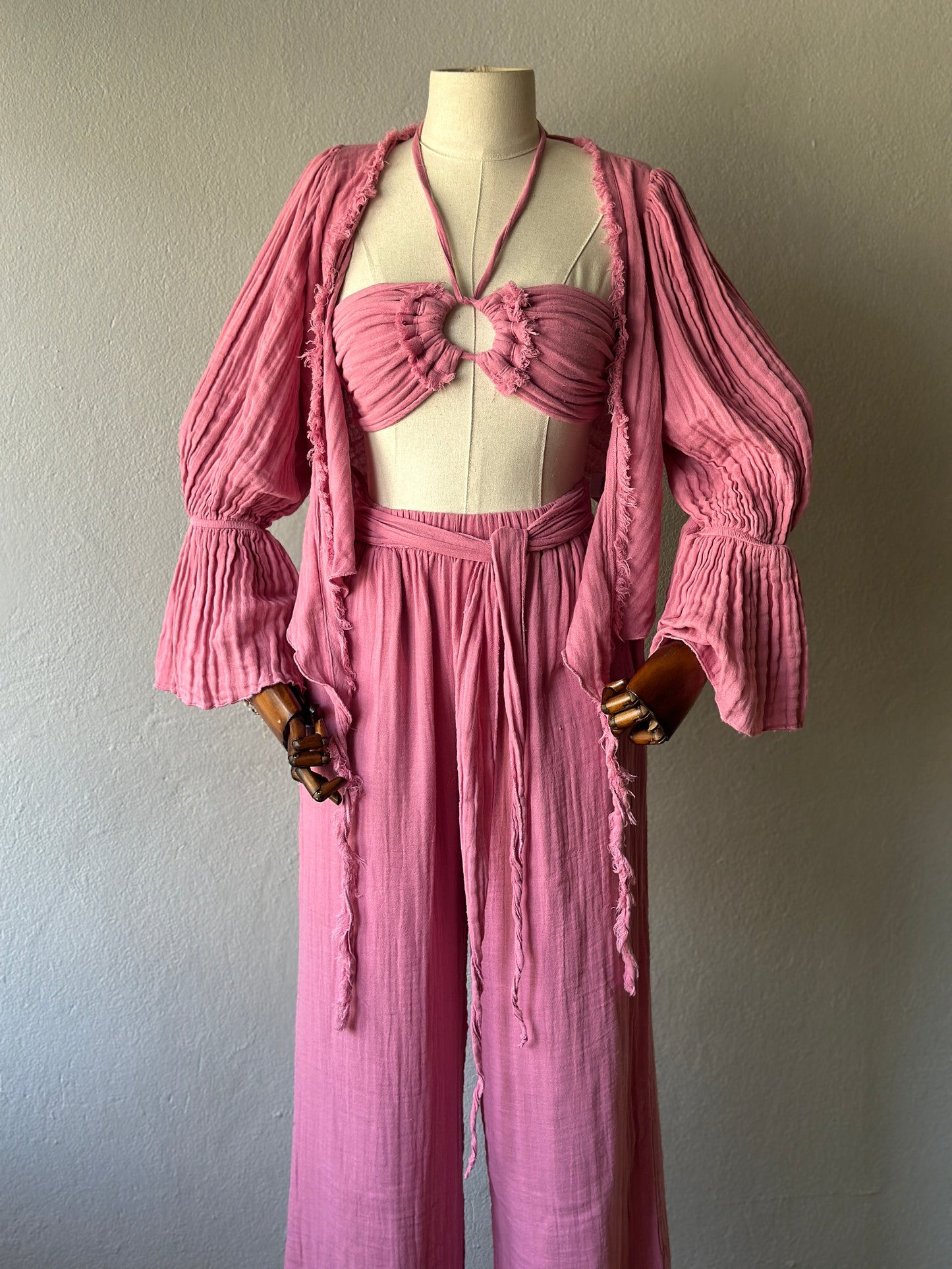 Riva Özel Tasarım 3’lü Takım - Pembe