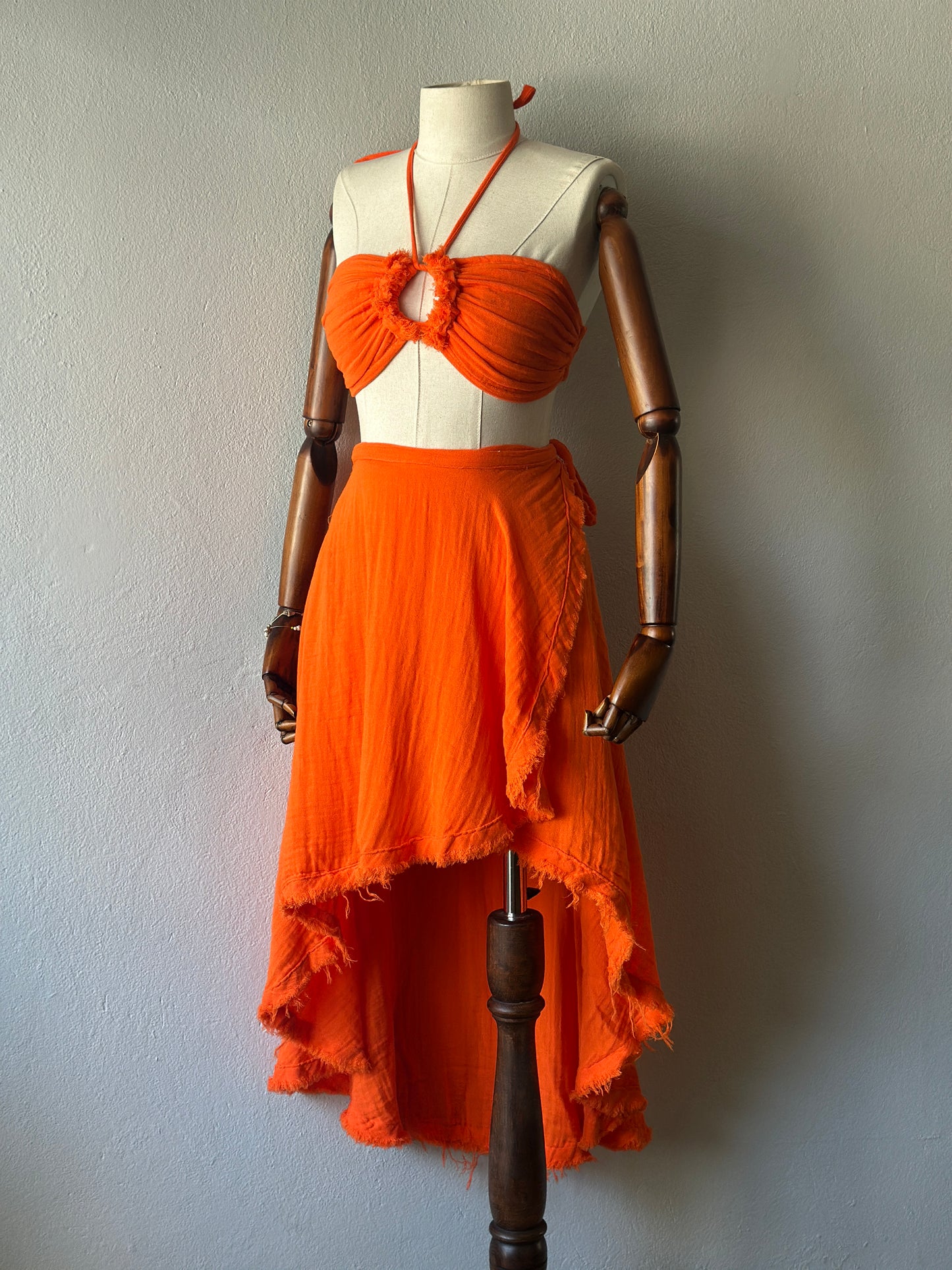 Açelya Özel Tasarım 2’li Takım - Turuncu