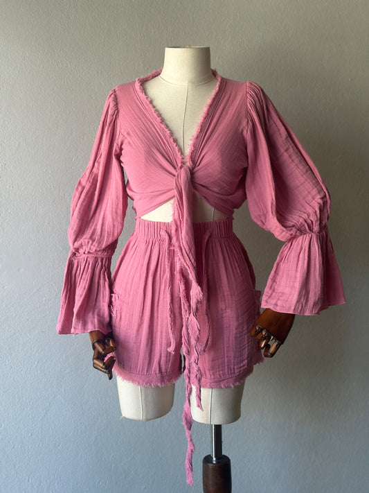 Luna Özel Tasarım 3lü Takım - Pembe