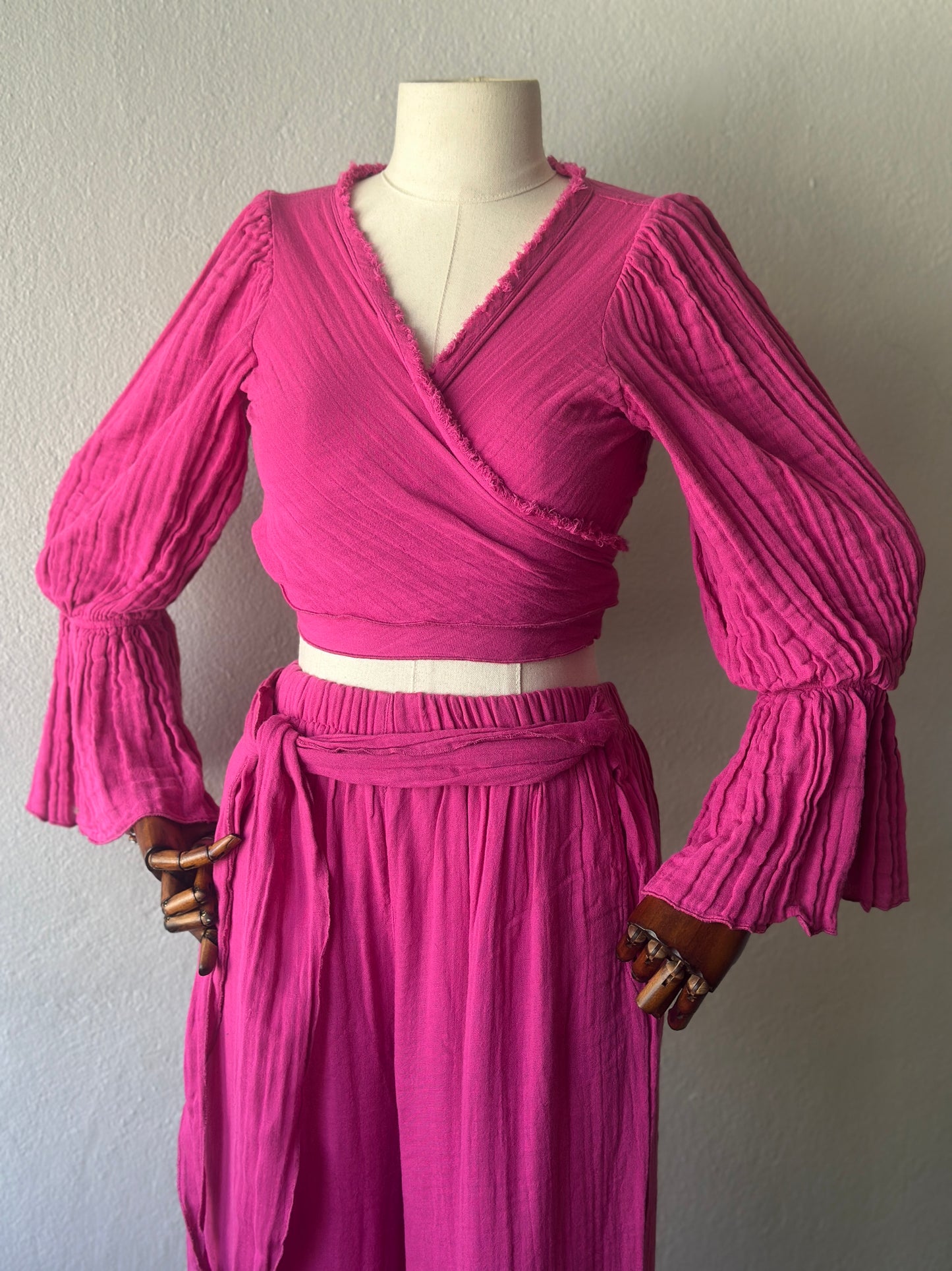 Riva Özel Tasarım Boho 3’lü Takım - Fuşya