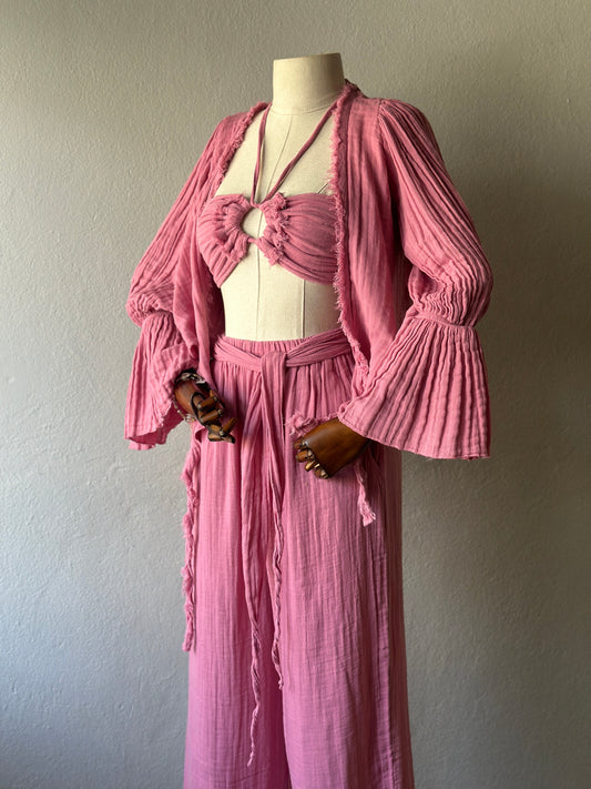 Riva Özel Tasarım 3’lü Takım - Pembe