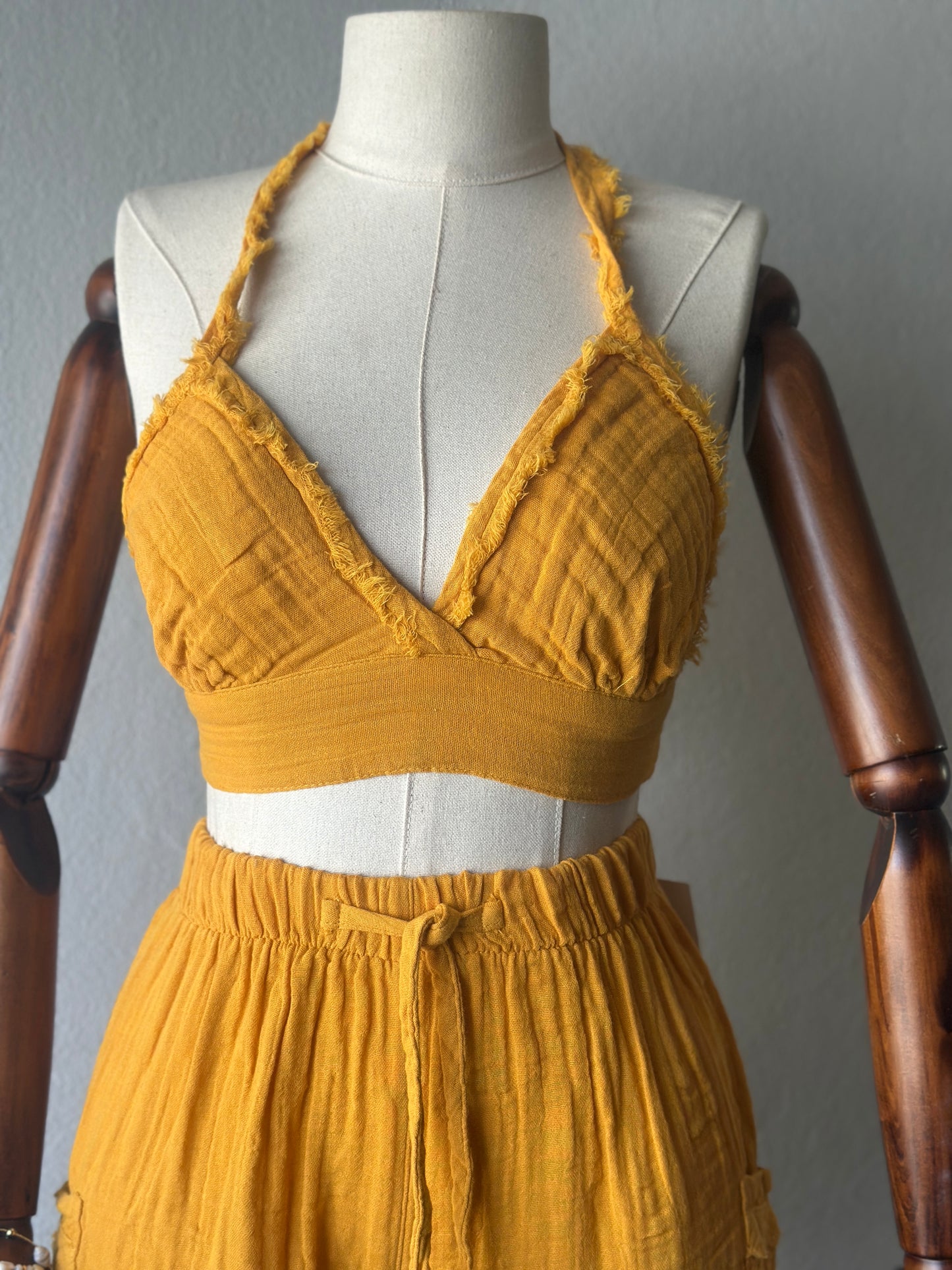 Diva Şortlu 2’li Takım - Hardal