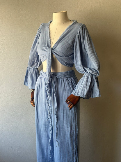 Riva Özel Tasarım 2'li Takım - Bebe Mavi