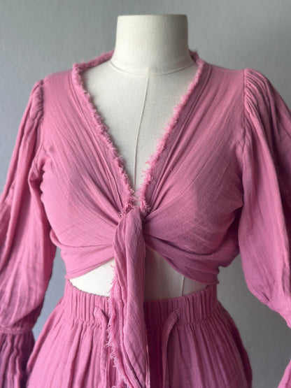 Luna şortlu 2li takım - Pembe