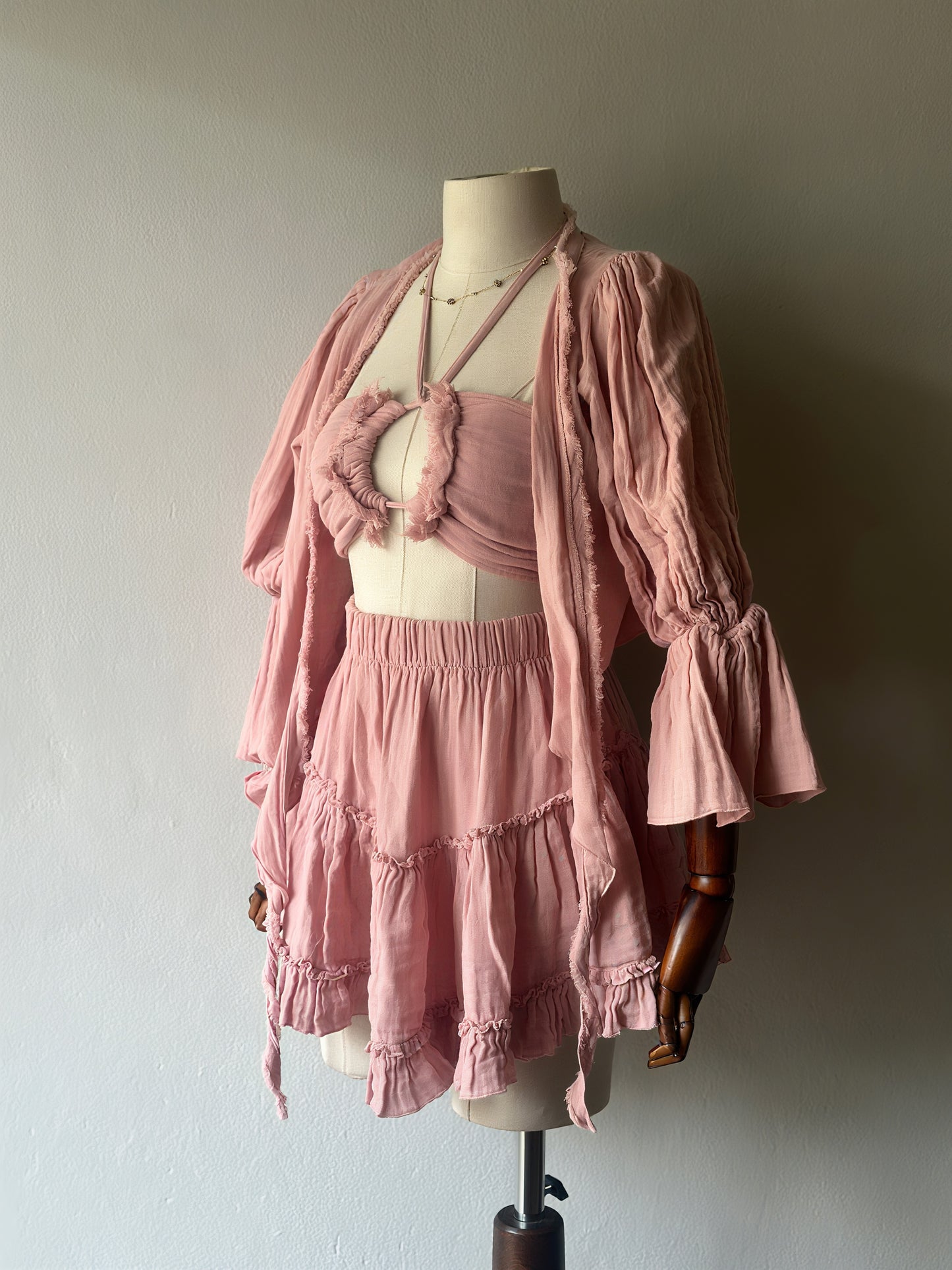 Luna Özel tasarım 3’lü Takım - Pudra