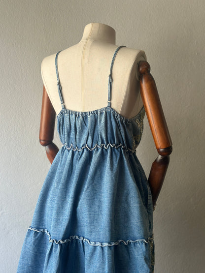 Özel Tasarım El Yapımı Kot Elbise