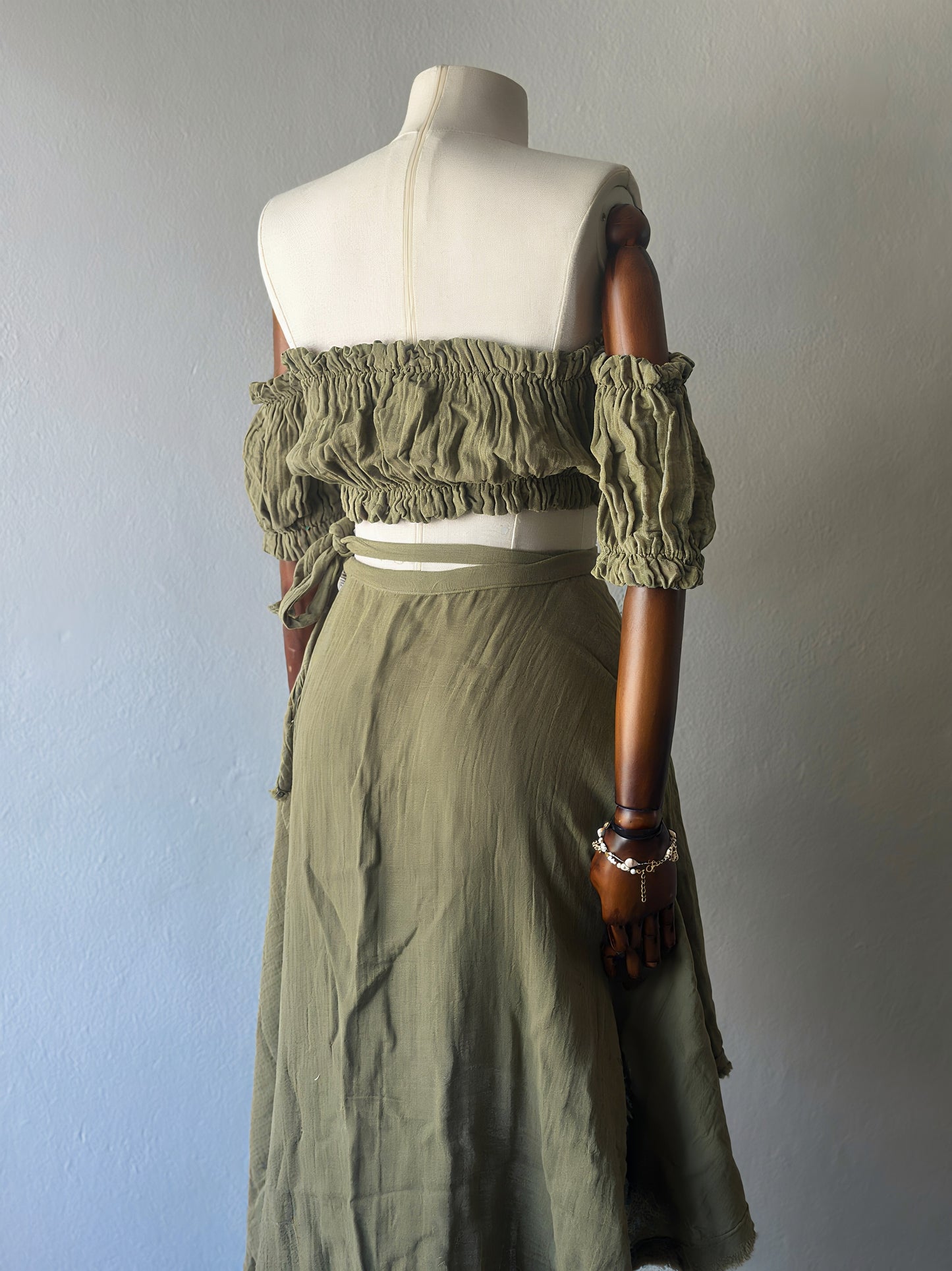 Freya Özel Tasarım 2li Takım - Haki