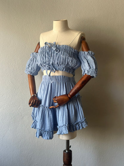 Mini Freya Özel Tasarım 2’li Takım - Bebe Mavi