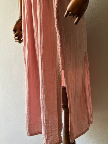 Atina Özel Tasarım Pudra rengi Elbise