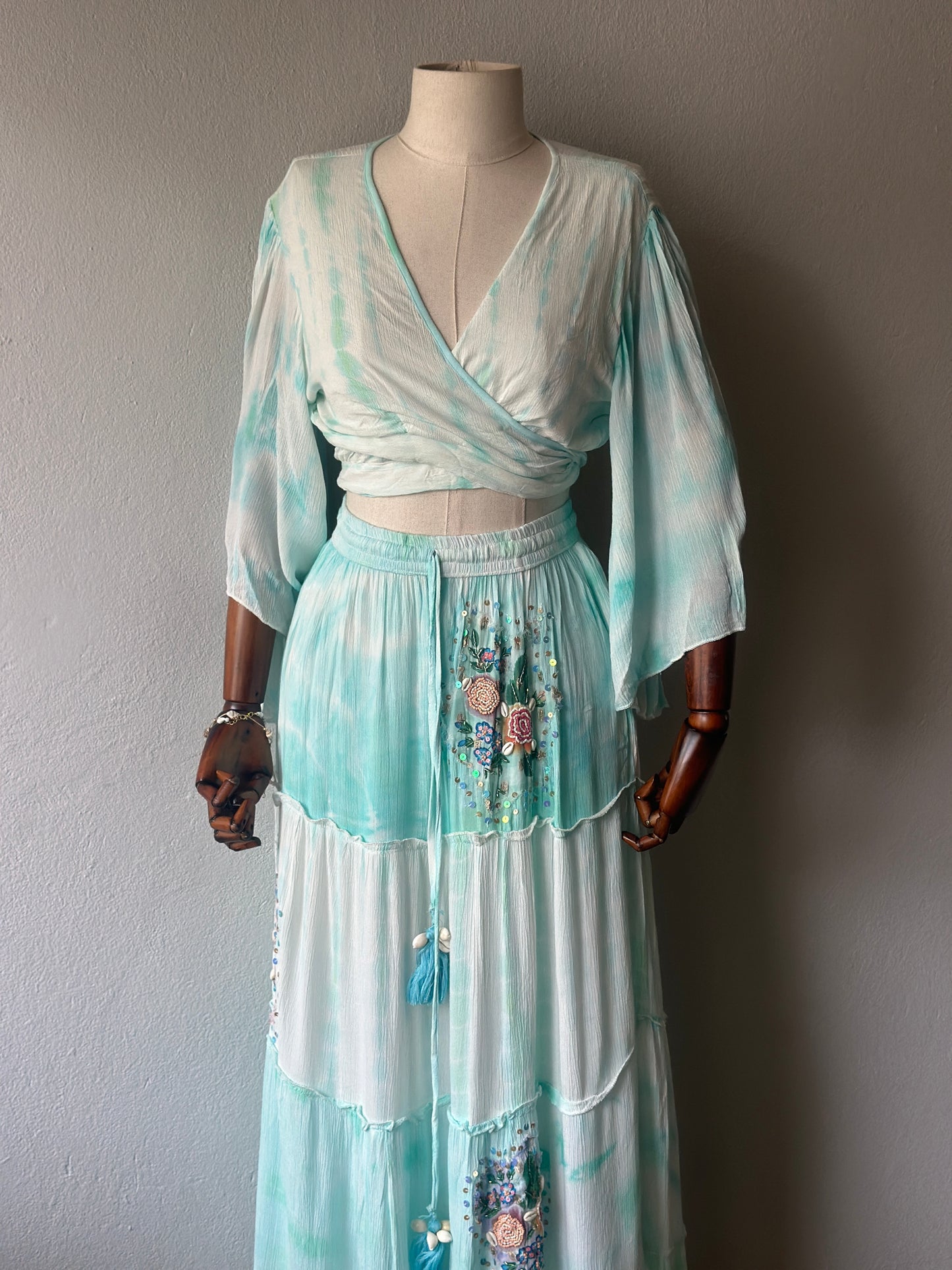 Özel Tasarım İthal 2li takım - bluz ve etek