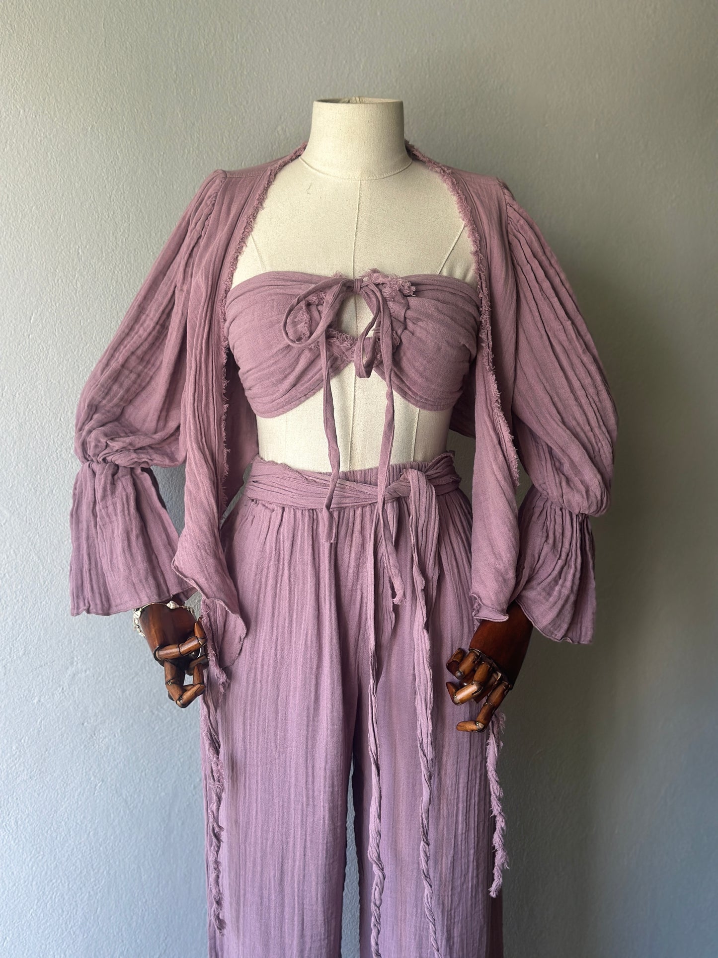 Özel Tasarım 3lü Takım - Gül Kurusu