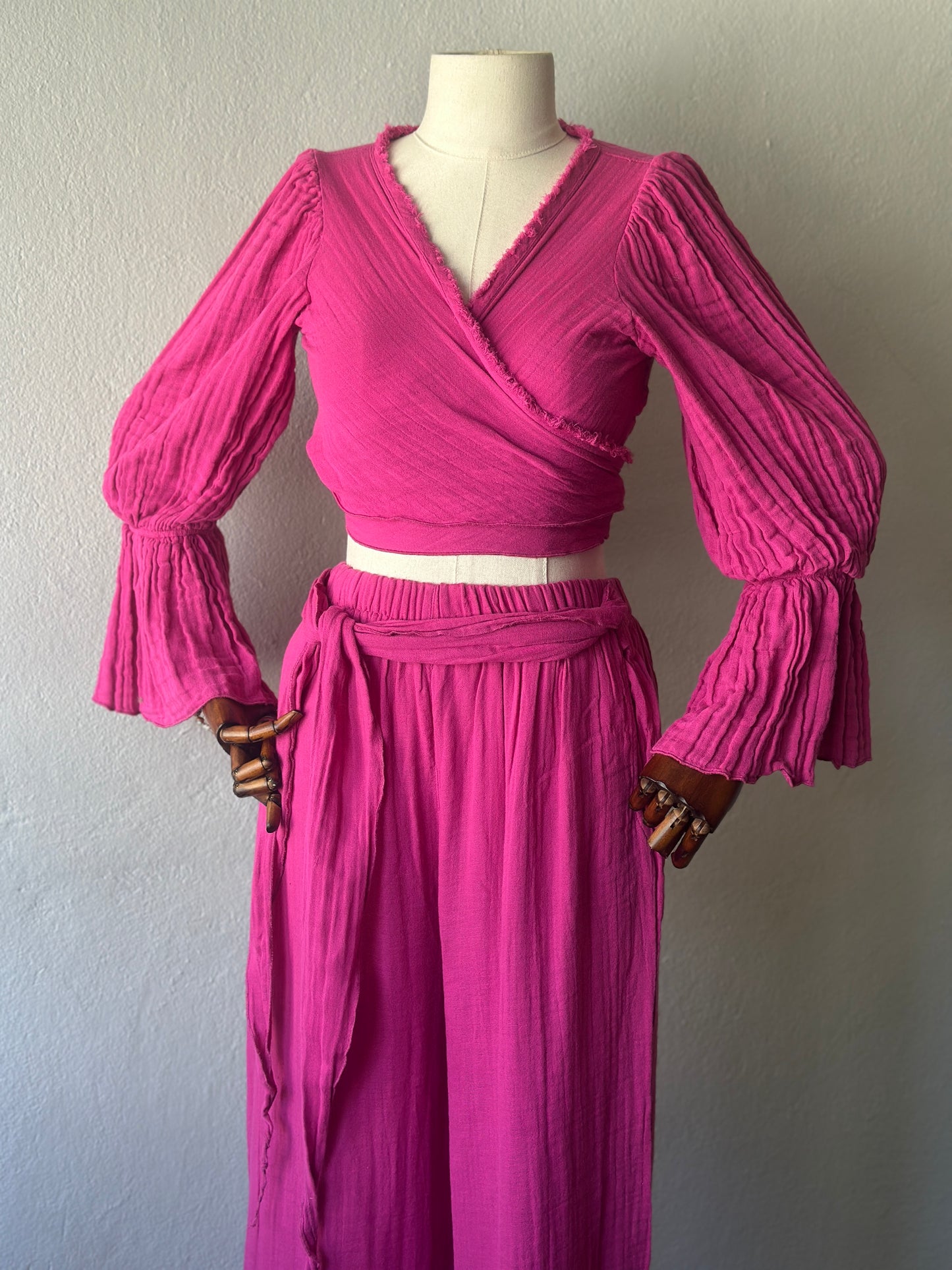 Riva Özel tasarım 3’lü takım - Fuşya