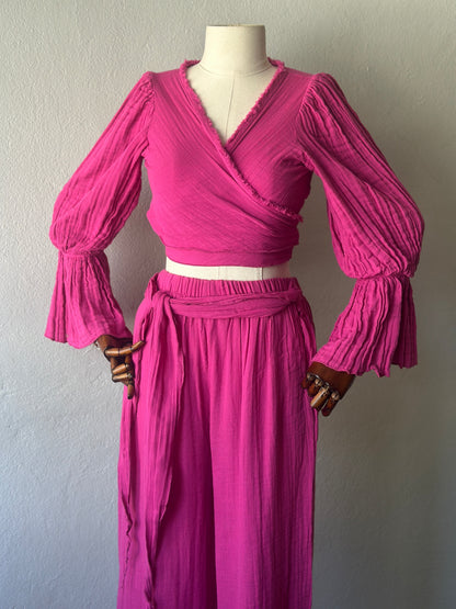 Riva Özel tasarım 3’lü takım - Fuşya