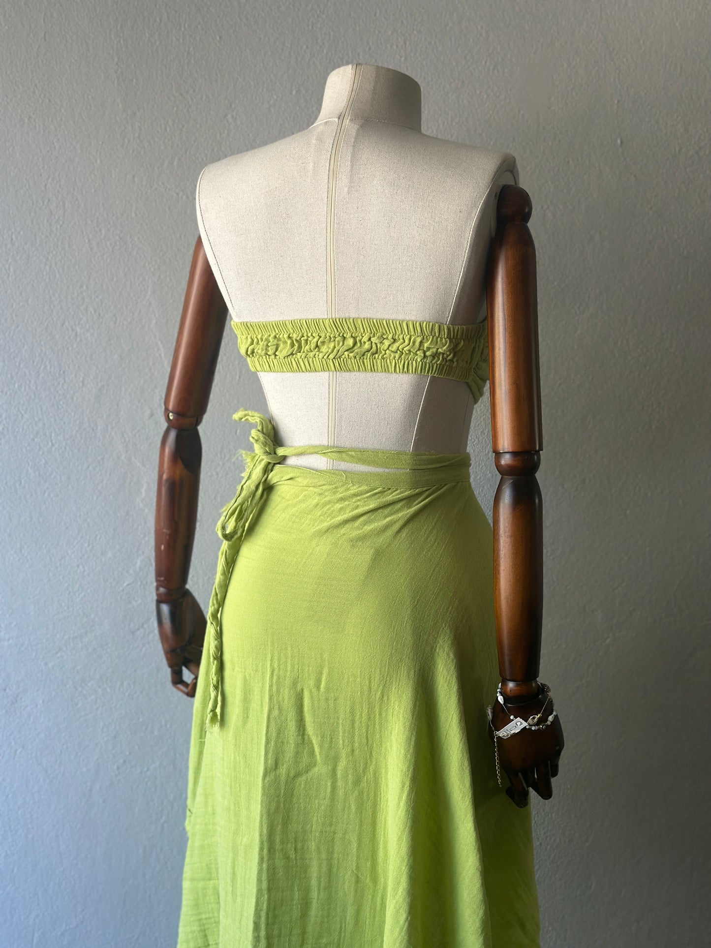 Açelya tasarım 2li takım - fıstık yeşili