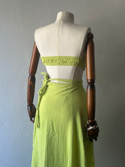 Açelya tasarım 2li takım - fıstık yeşili