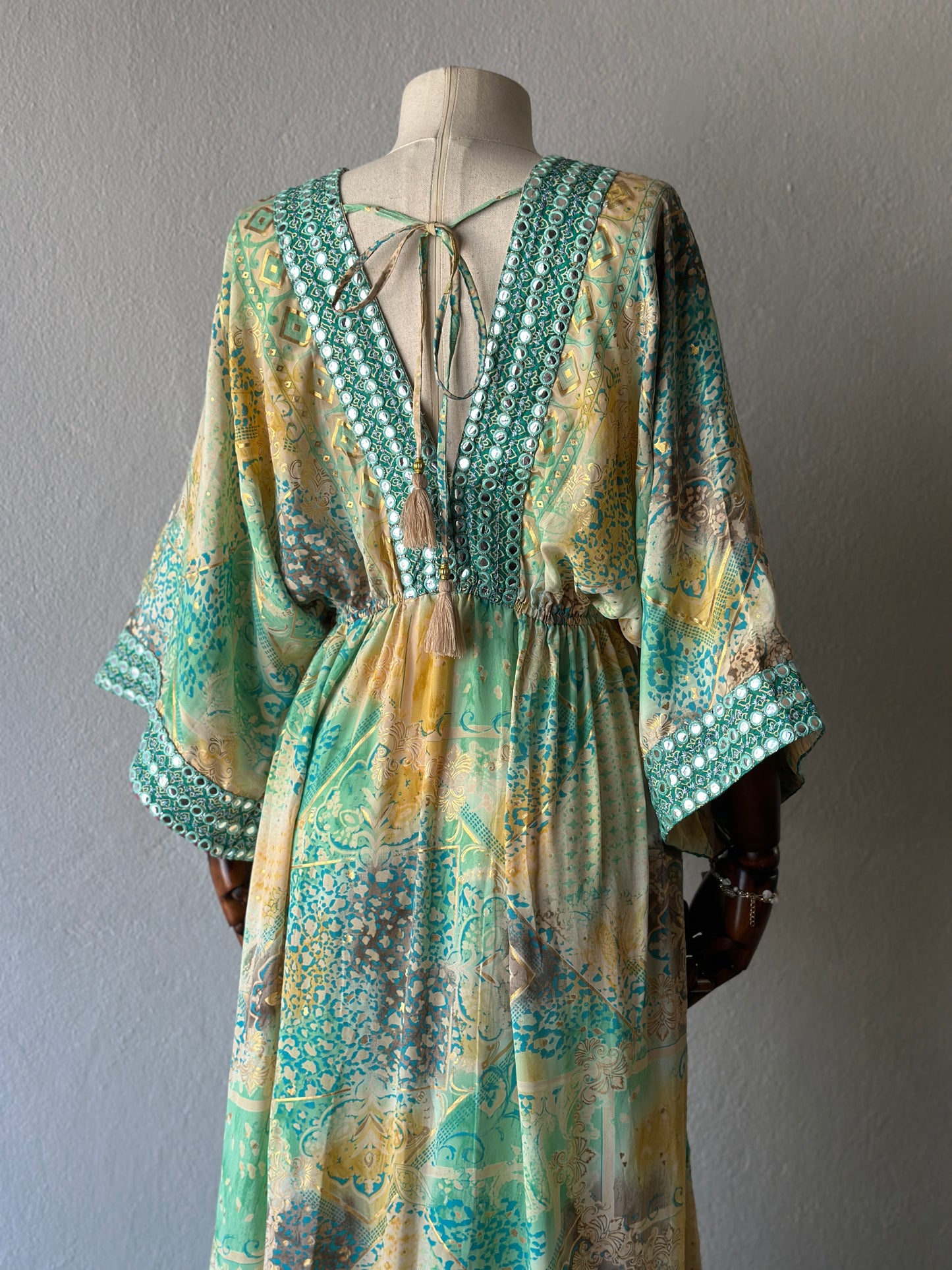 Hint İpek Kollu Elbise - İthal Üründür