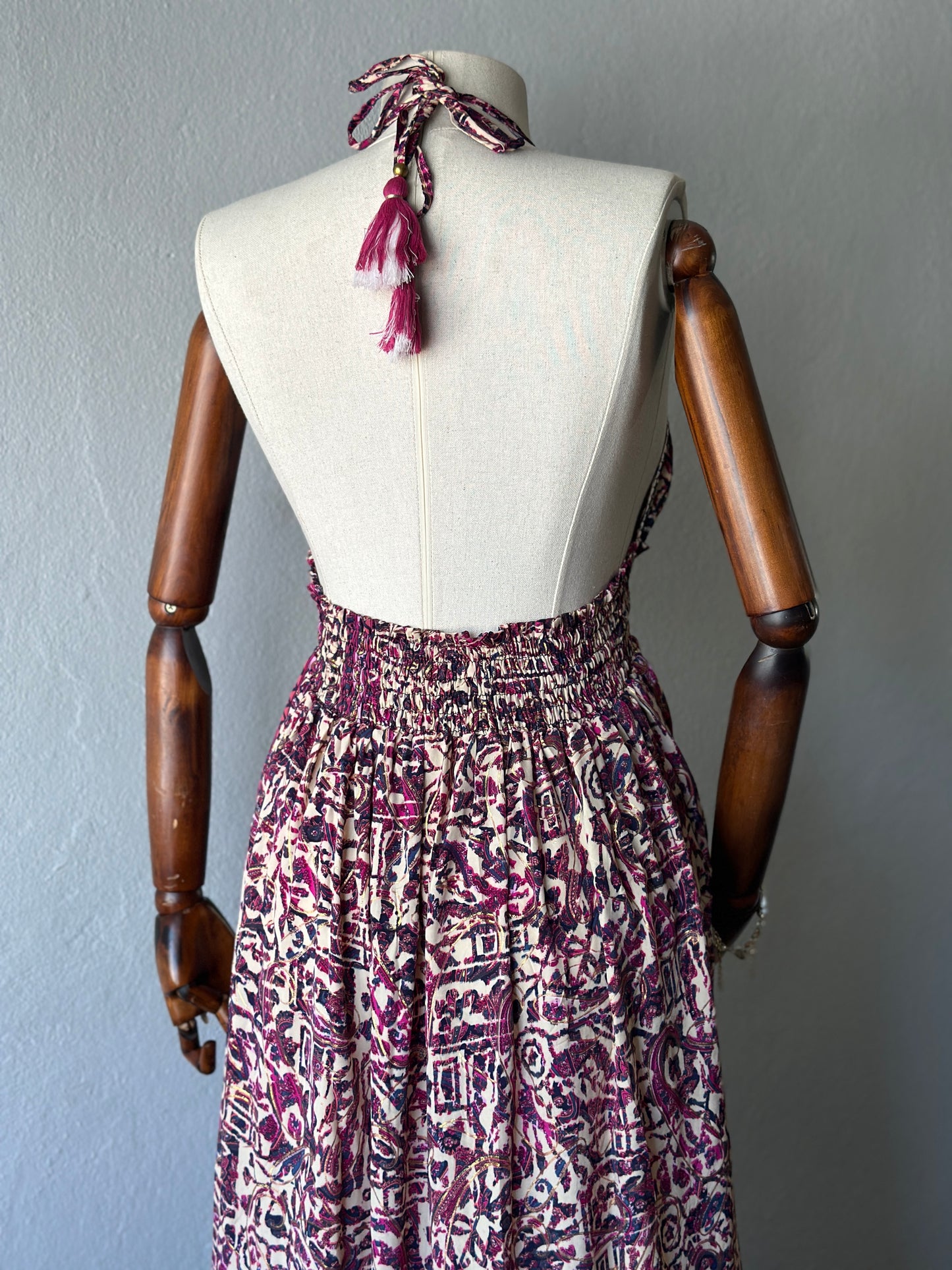 Hint İpek Sırt Açık İthal Elbise