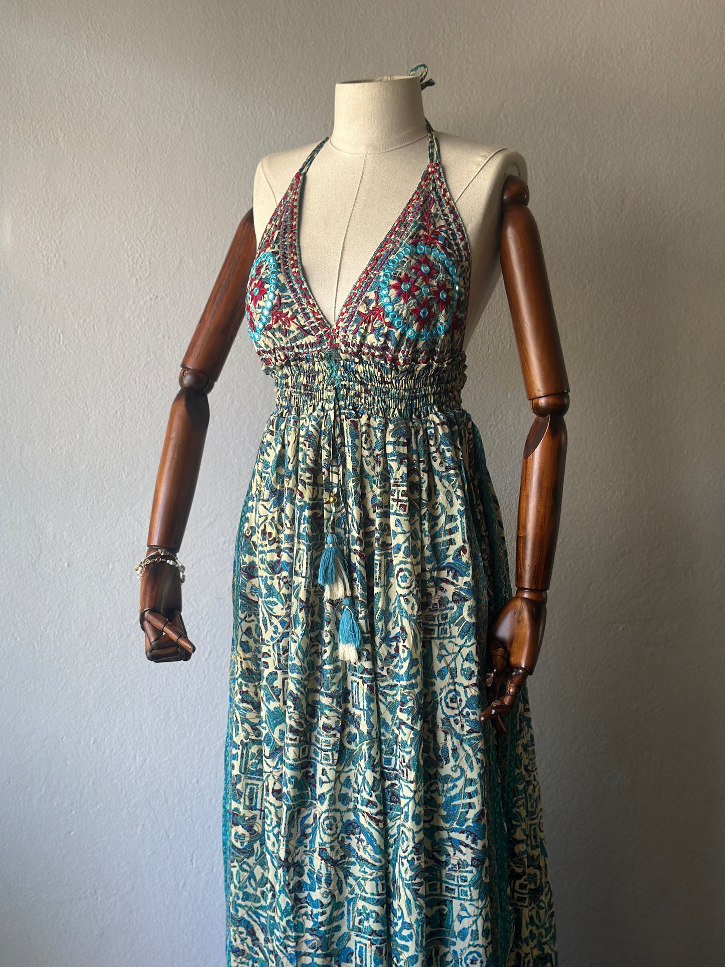 İthal Hint İpek Elbise