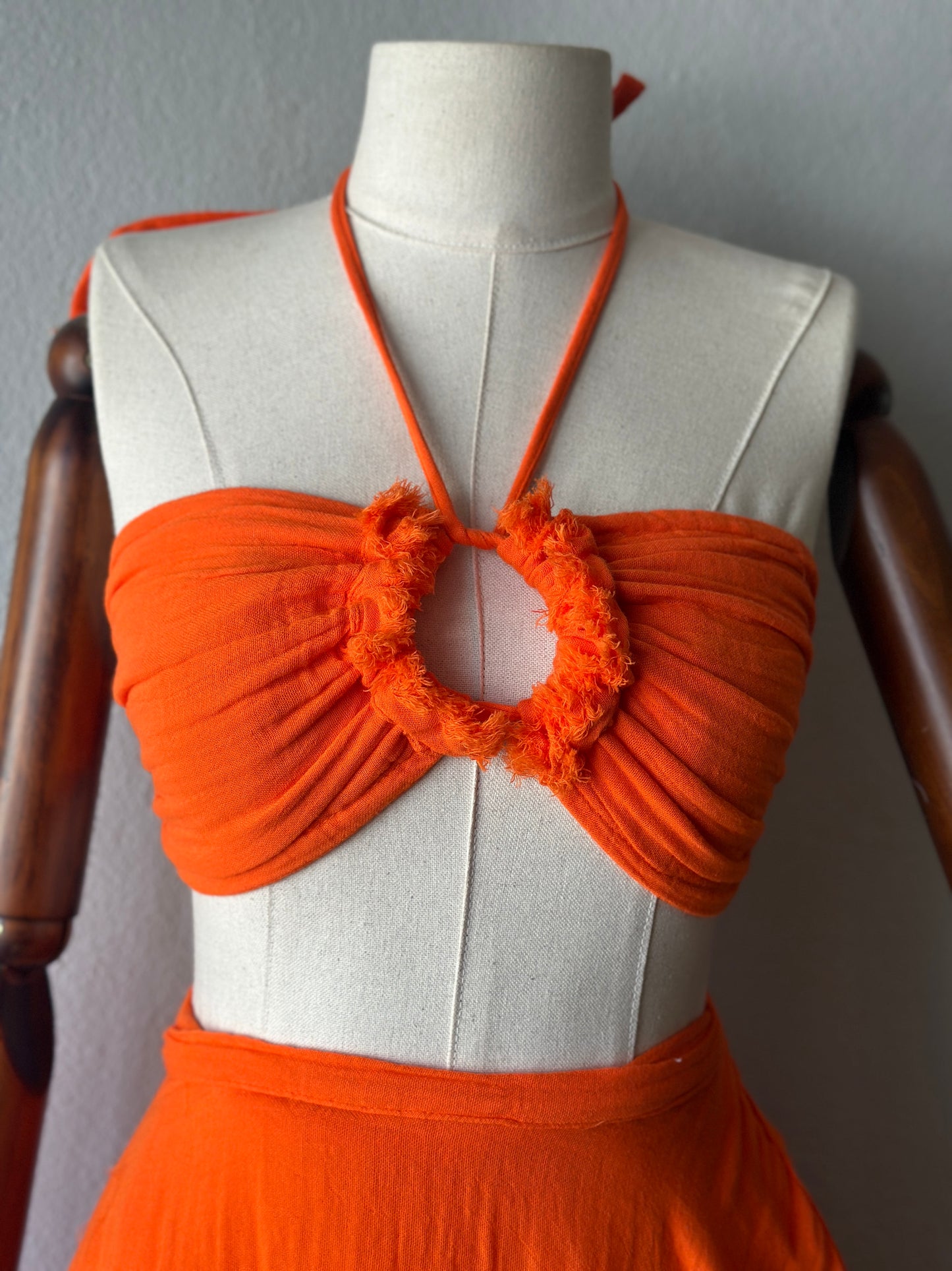 Açelya Özel Tasarım 2’li Takım - Turuncu