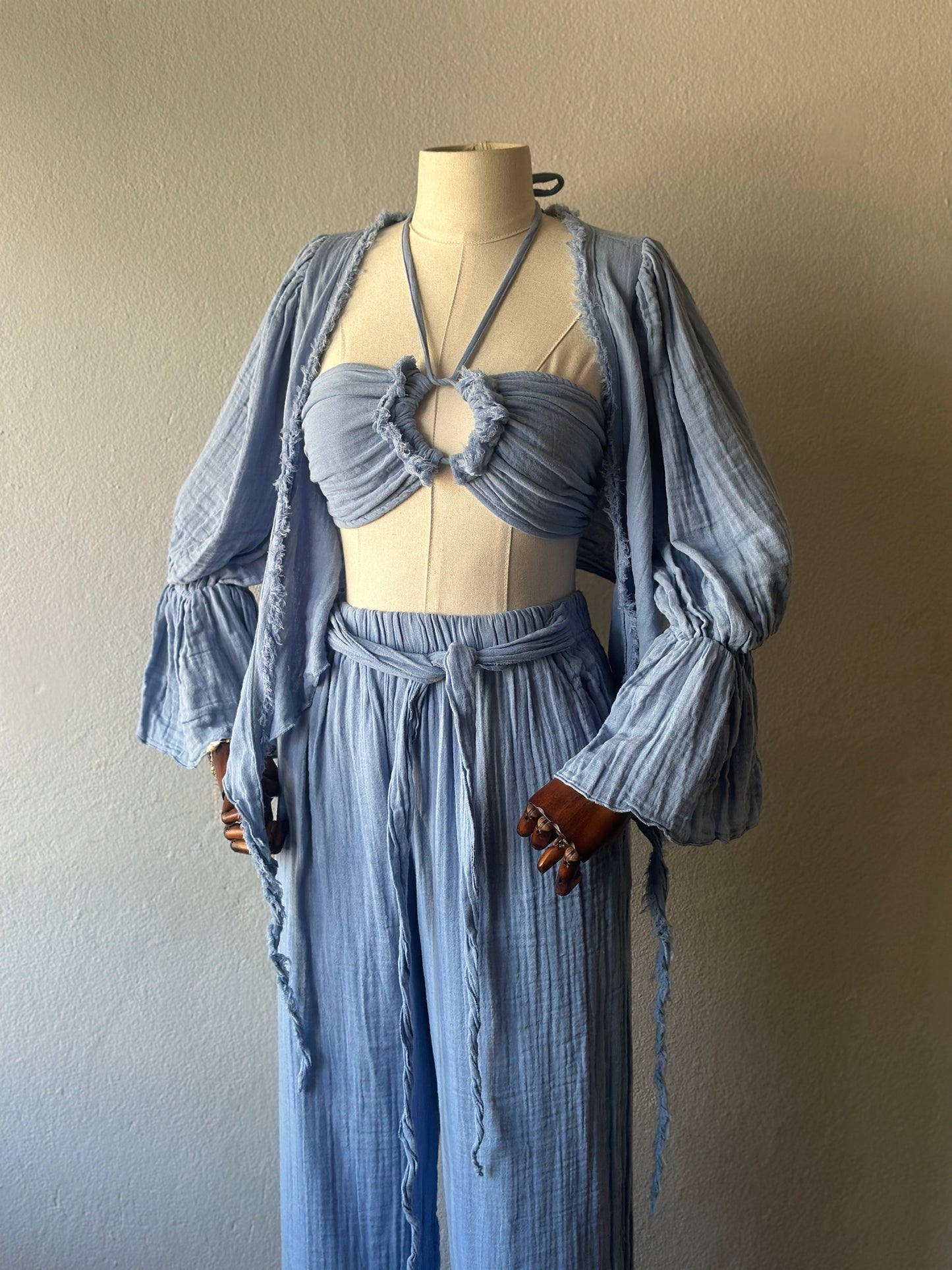 Riva Özel Tasarım 3’lü Takım - Bebe Mavi