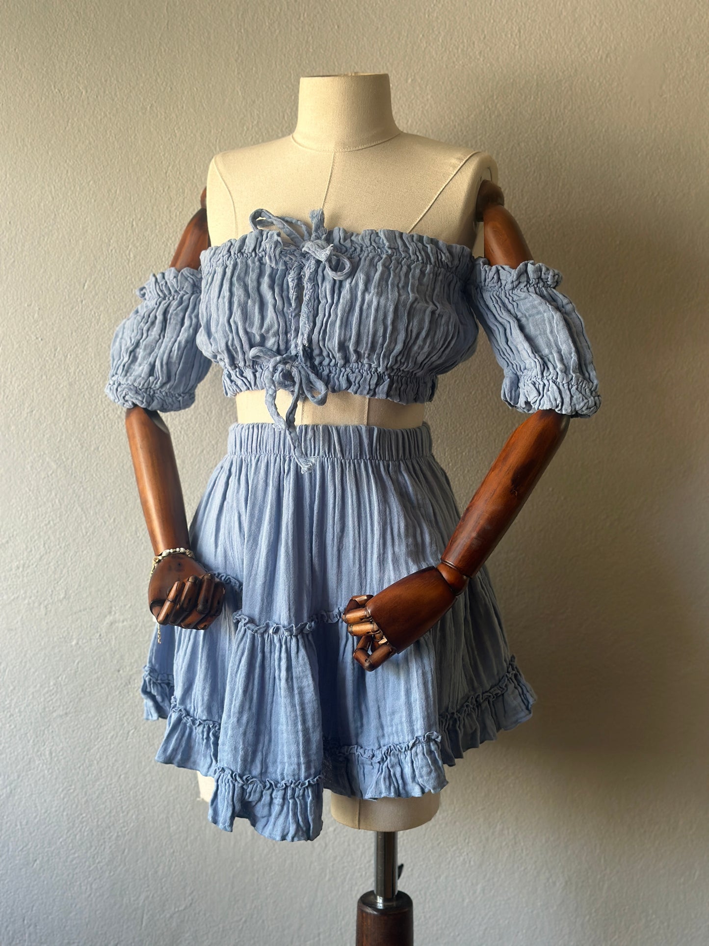 Mini Freya Özel Tasarım 2’li Takım - Bebe Mavi