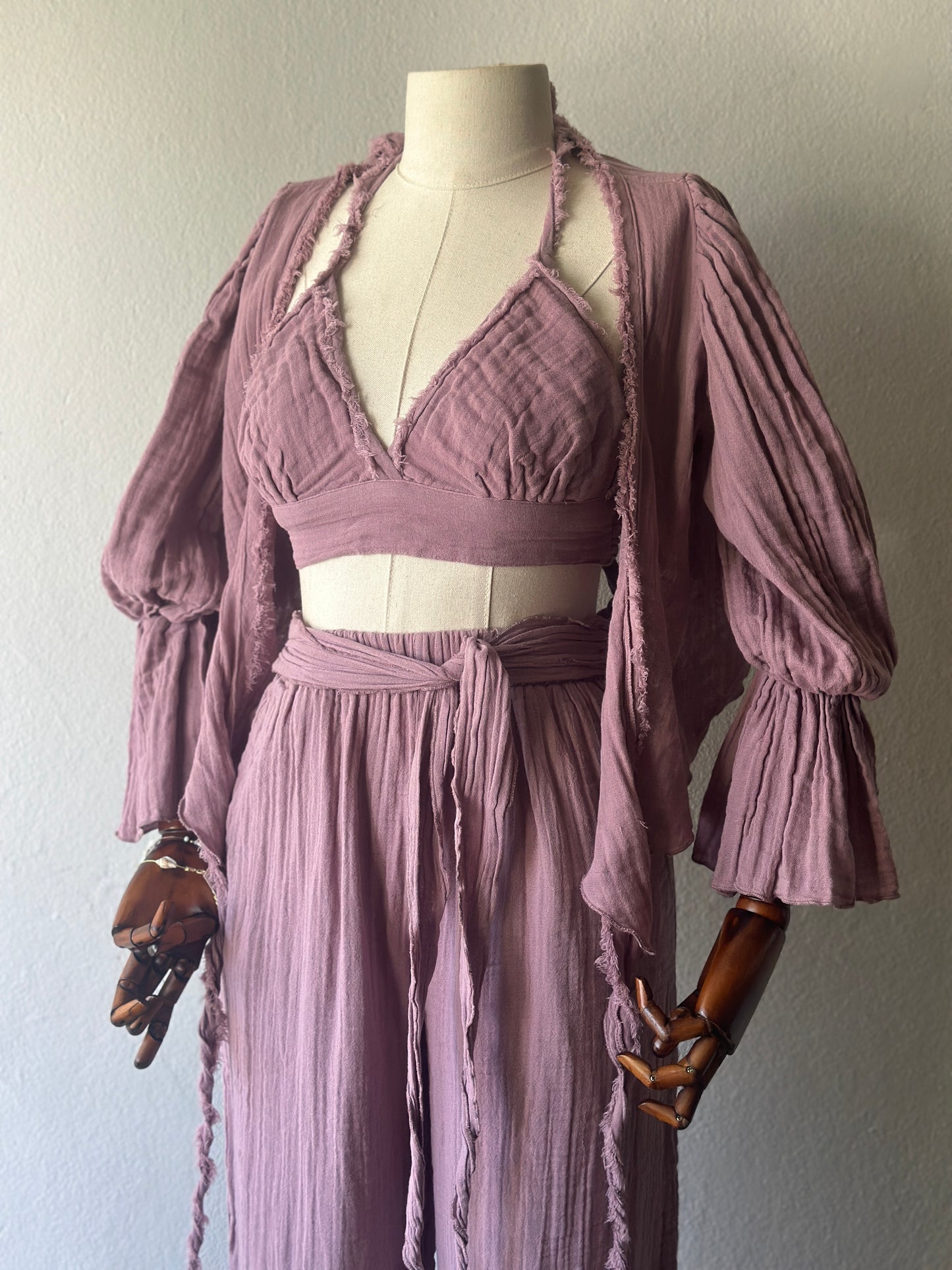 Riva Özel Tasarım 3lü Takım - Gül Kurusu