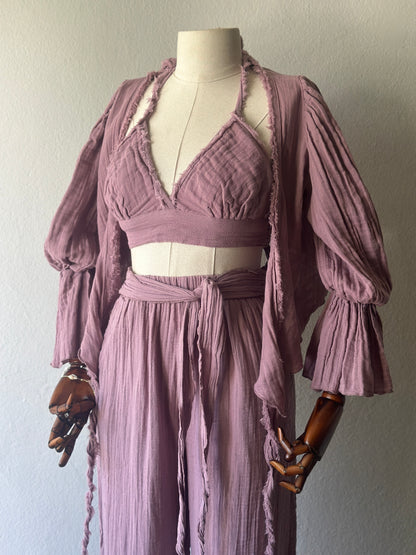 Riva Özel Tasarım 3lü Takım - Gül Kurusu