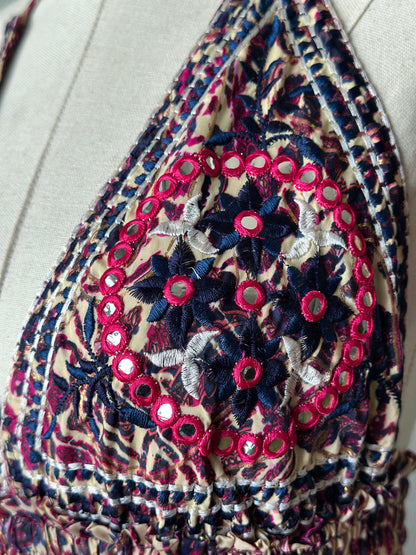 Hint İpek Sırt Açık İthal Elbise