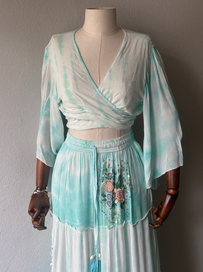 Özel Tasarım İthal 2li takım - bluz ve etek