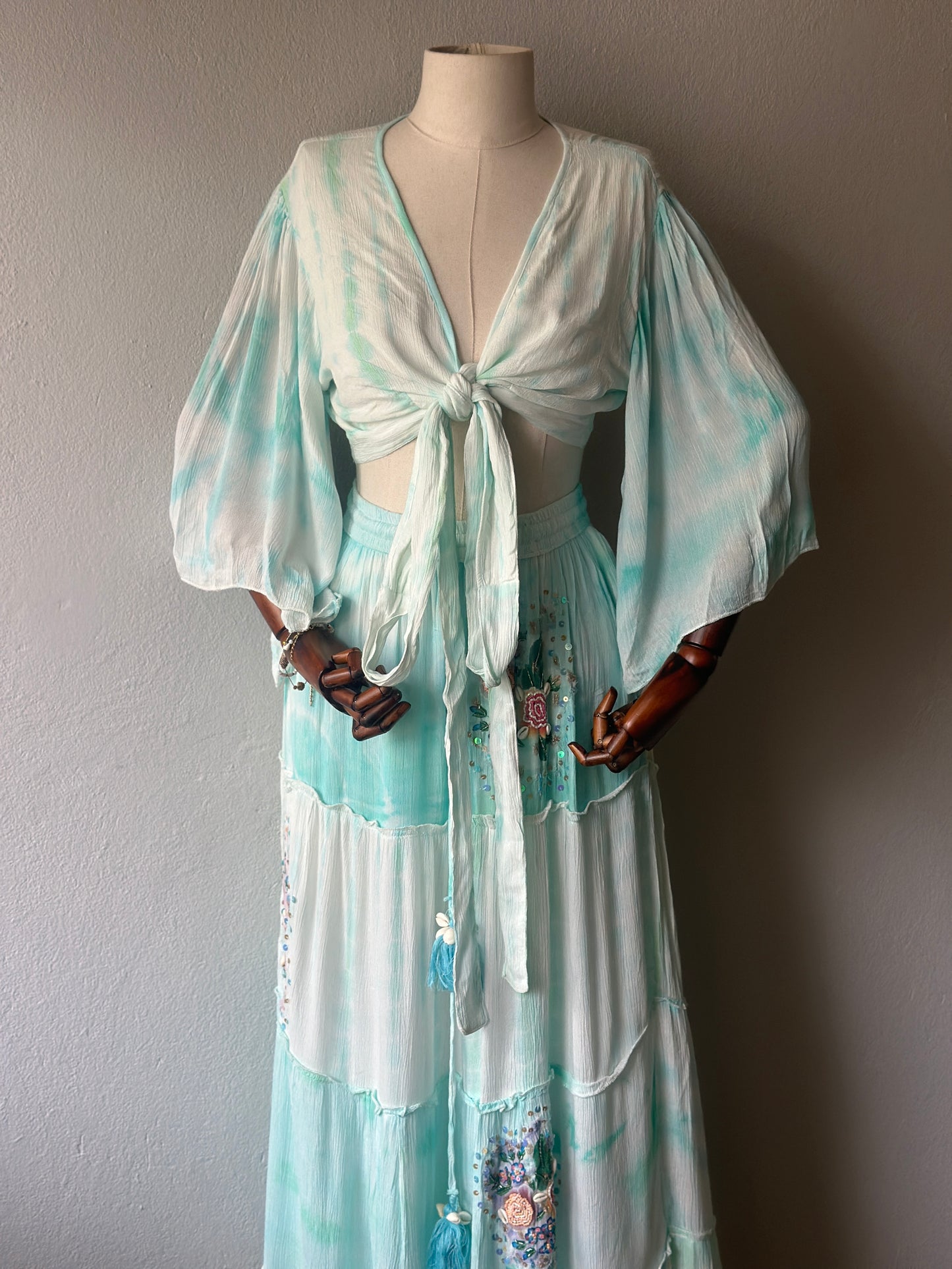 Özel Tasarım İthal 2li takım - bluz ve etek