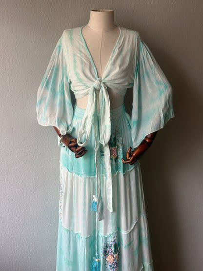 Özel Tasarım İthal 2li takım - bluz ve etek