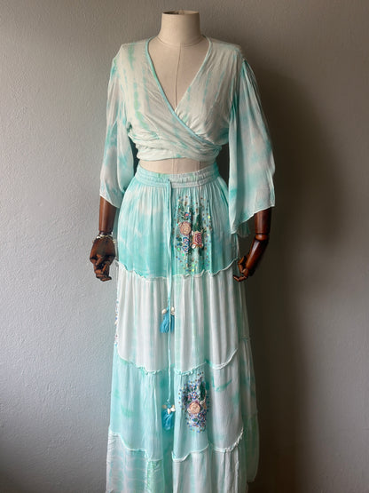 Özel Tasarım İthal 2li takım - bluz ve etek