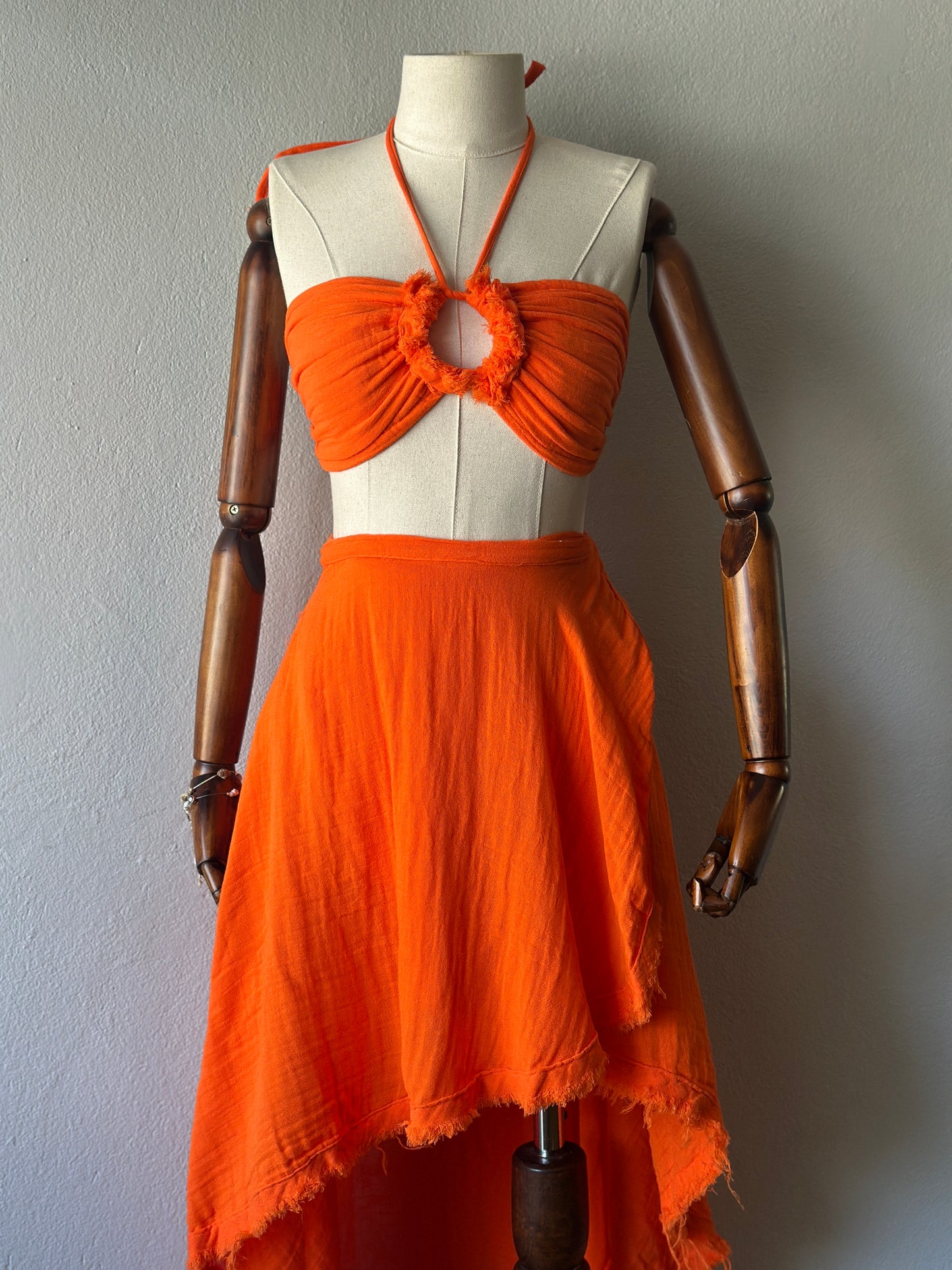 Açelya Özel Tasarım 2’li Takım - Turuncu