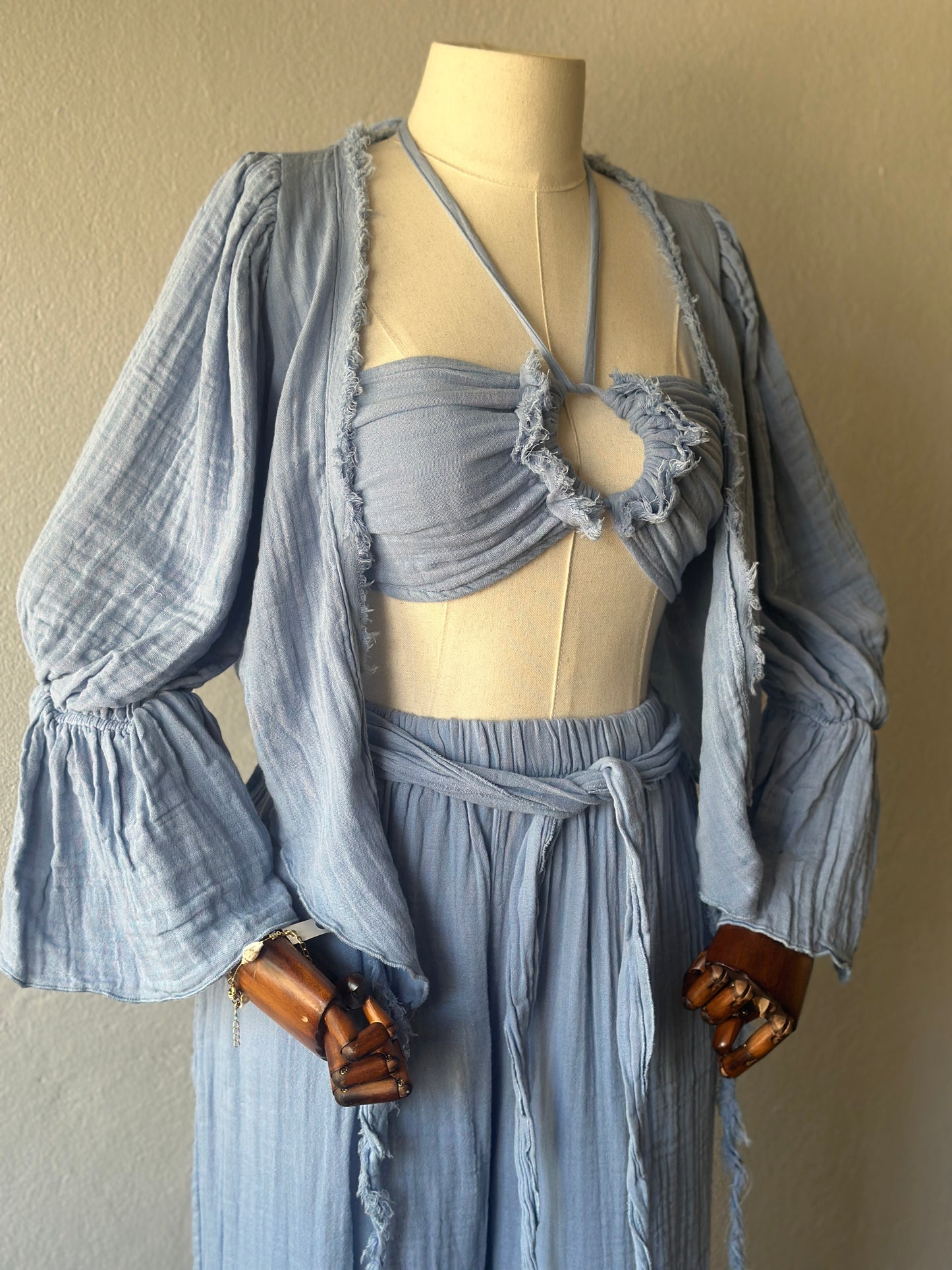 Riva Özel Tasarım 3’lü Takım - Bebe Mavi