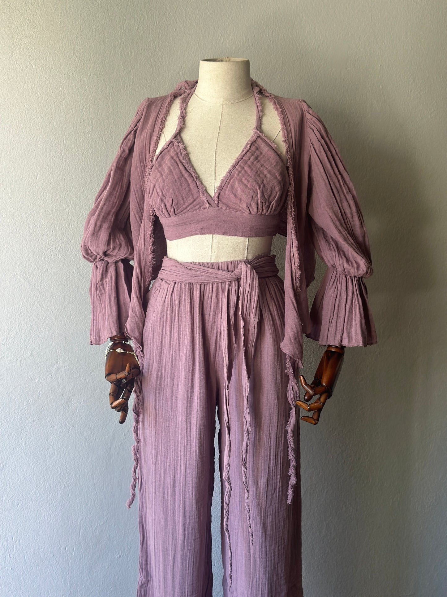 Riva Özel Tasarım 3lü Takım - Gül Kurusu