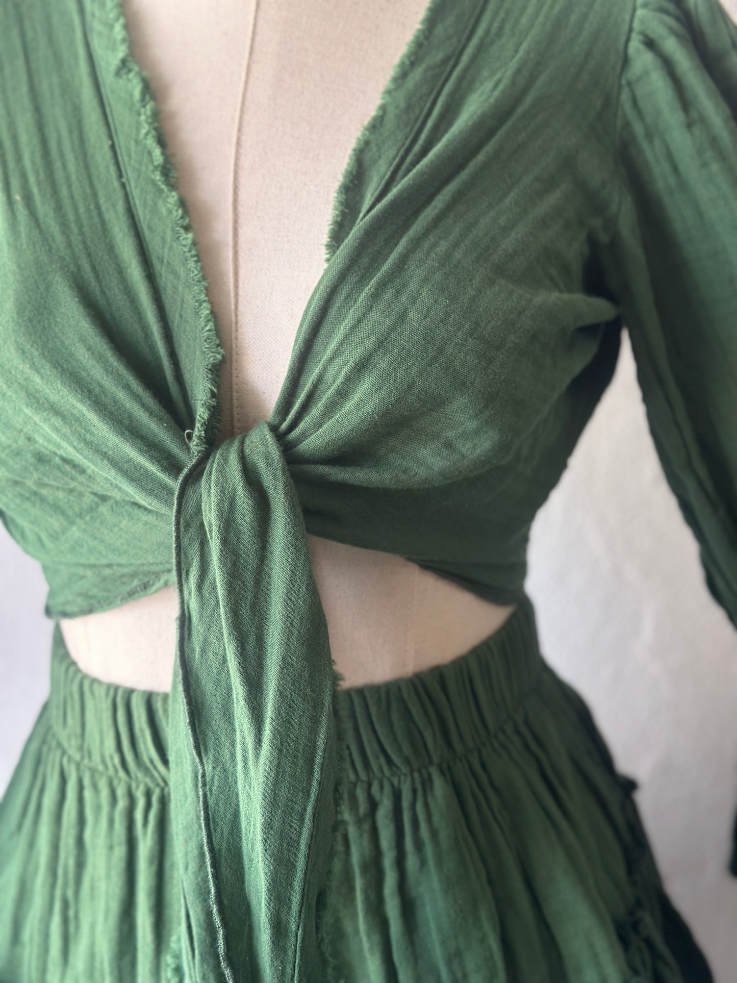 Luna Özel Tasarım 2li Takım - Koyu Yeşil