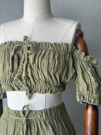 Freya Özel Tasarım 2li Takım - Haki