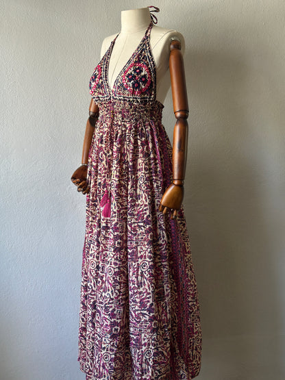 Hint İpek Sırt Açık İthal Elbise