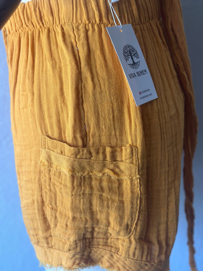 Diva Şortlu 2’li Takım - Hardal