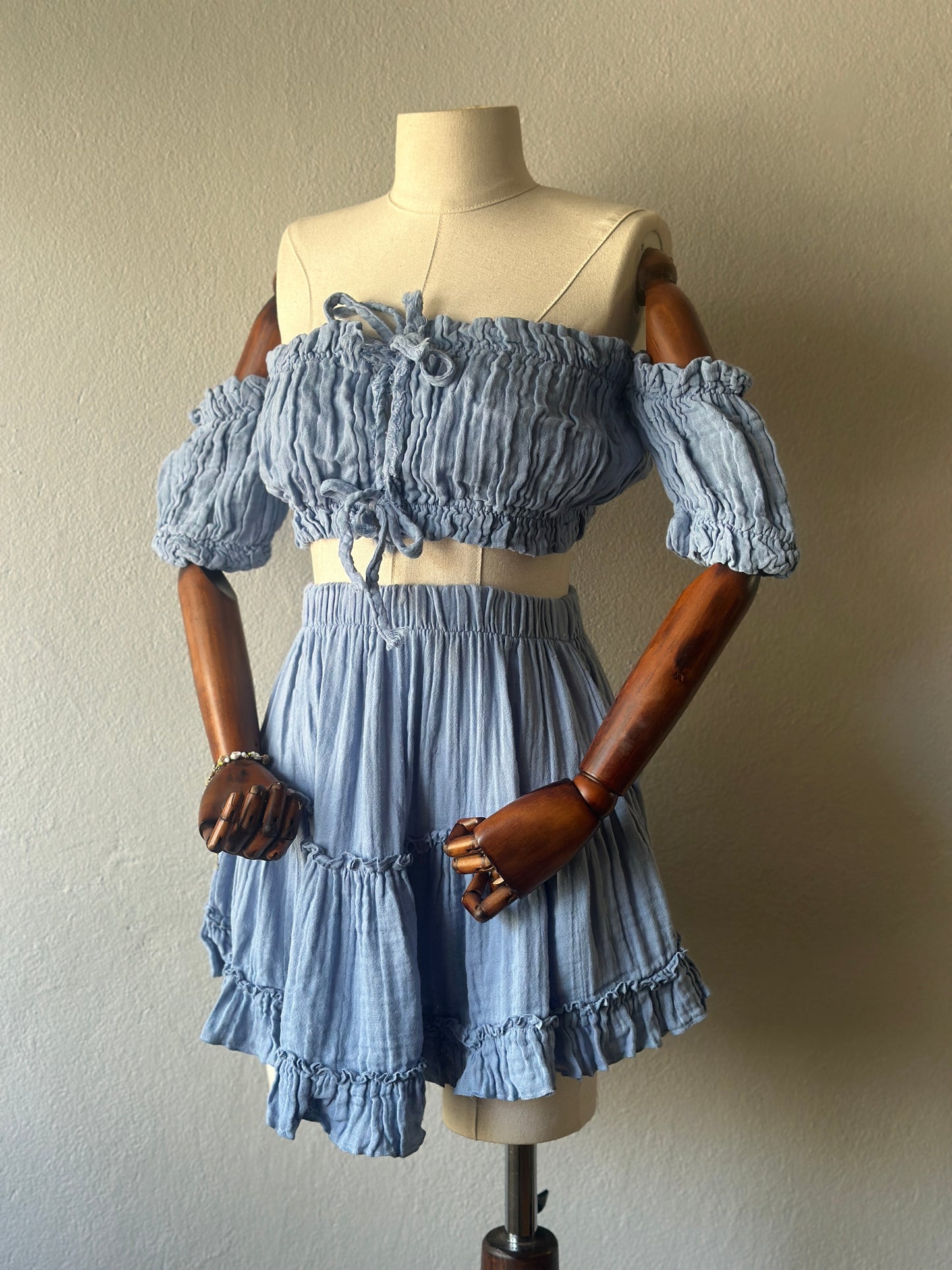 Mini Freya Özel Tasarım 2’li Takım - Bebe Mavi