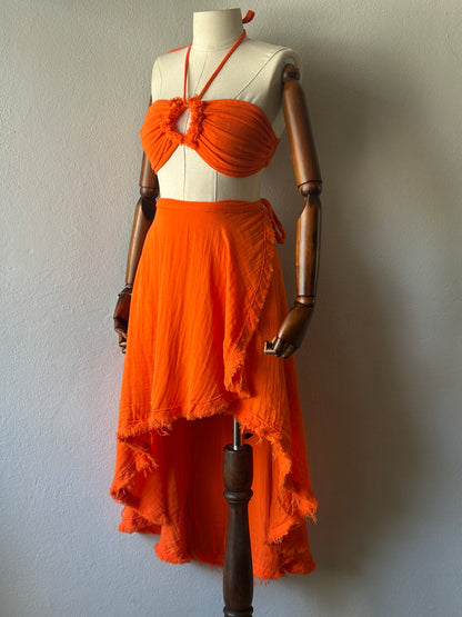 Açelya Özel Tasarım 2’li Takım - Turuncu