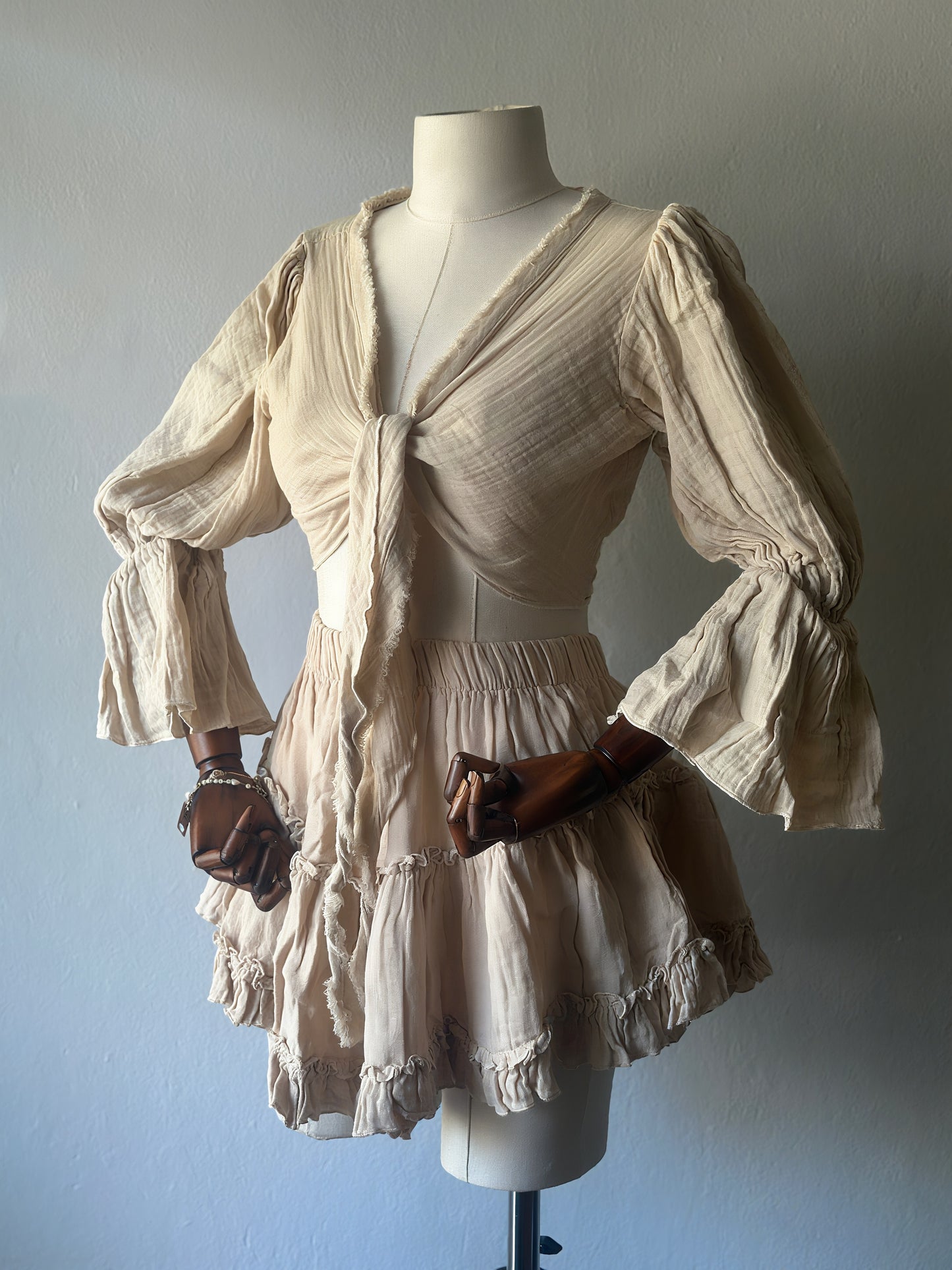 Özel Boho Tasarım 3lü Takım - Bej