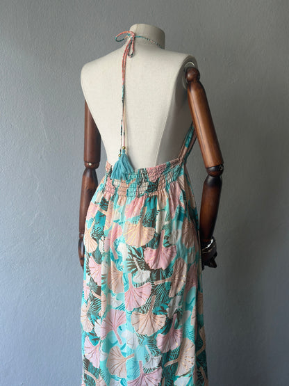 Hint İpek Sırt Açık Elbise