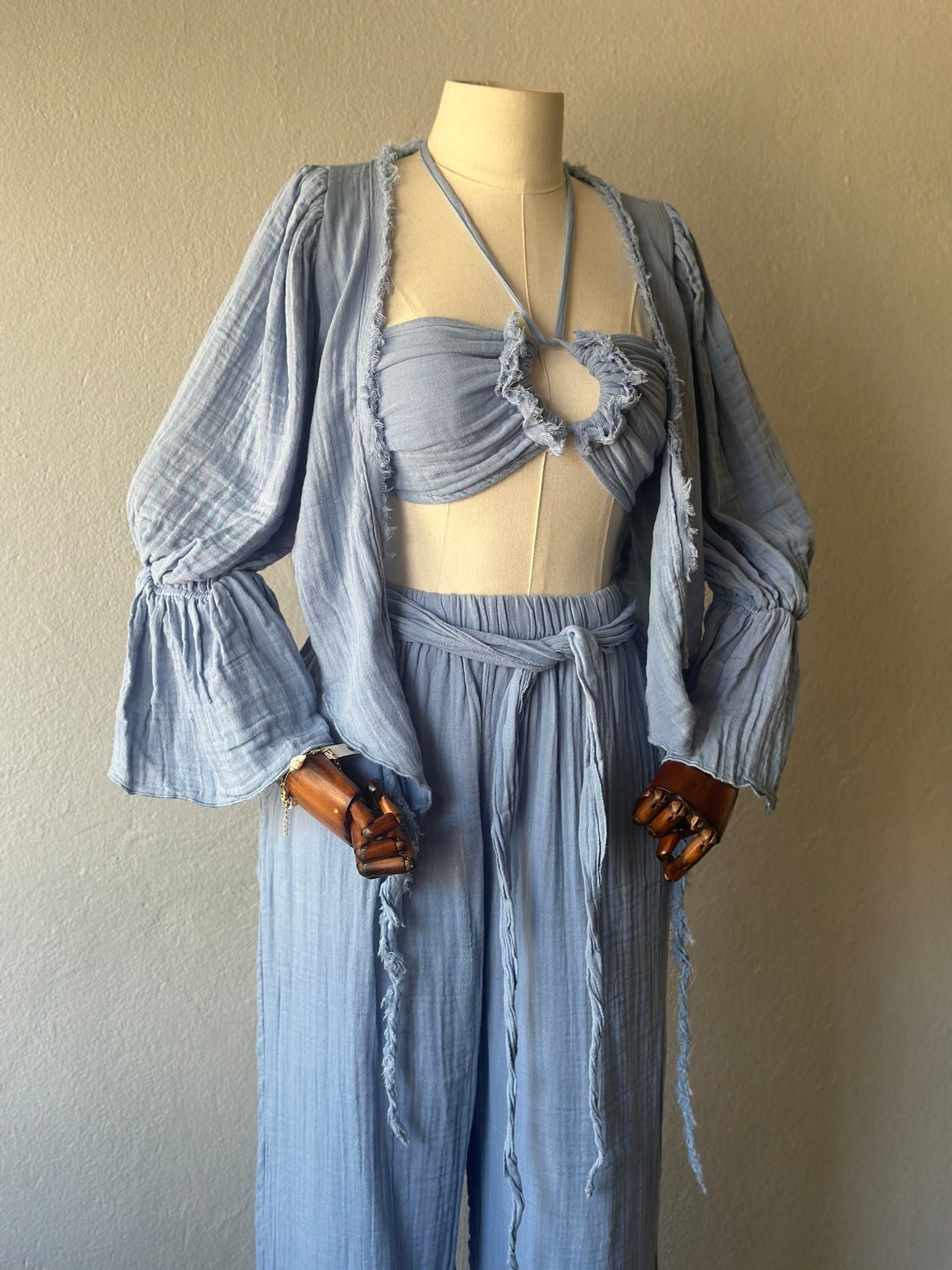 Riva Özel Tasarım 3’lü Takım - Bebe Mavi