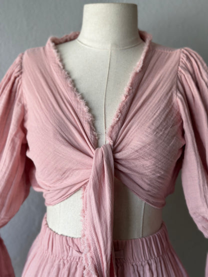 Luna Özel Tasarım Şortlu 2’li Takım - Pudra