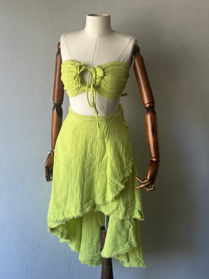 Açelya tasarım 2li takım - fıstık yeşili