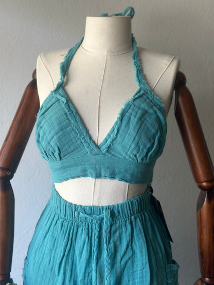 Kimono, büstiyer, şort 3’lu takım