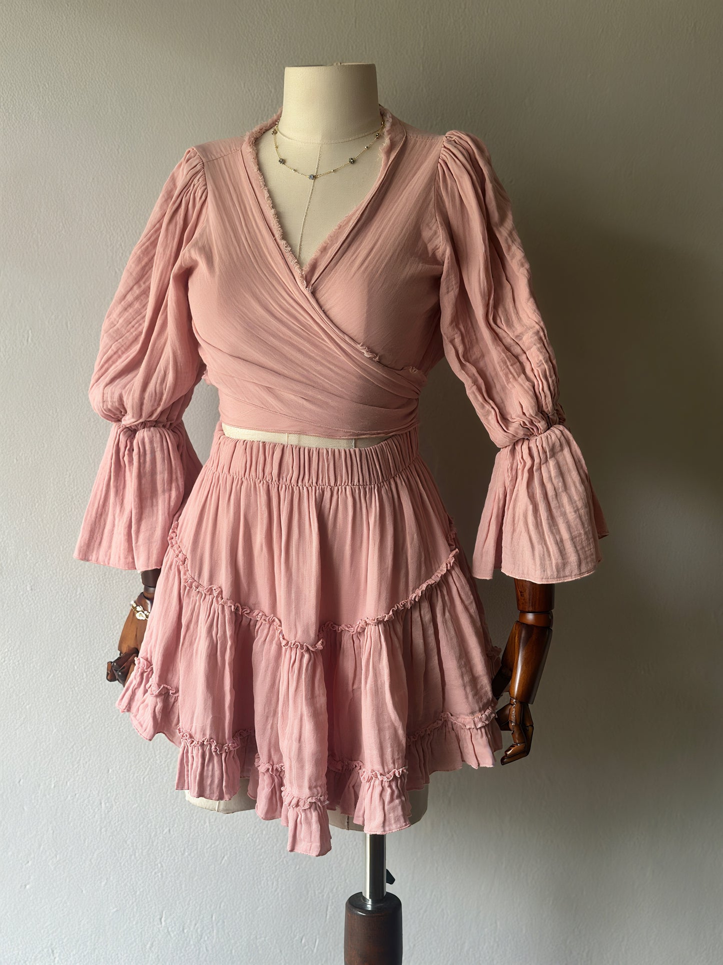 Luna Özel tasarım 3’lü Takım - Pudra