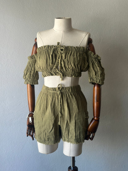 Oasis Özel Tasarım 2li Takım - Haki